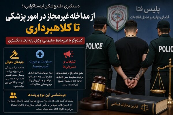 بررسی حقوقی فعالیت قلنجشکن اینستاگرامی