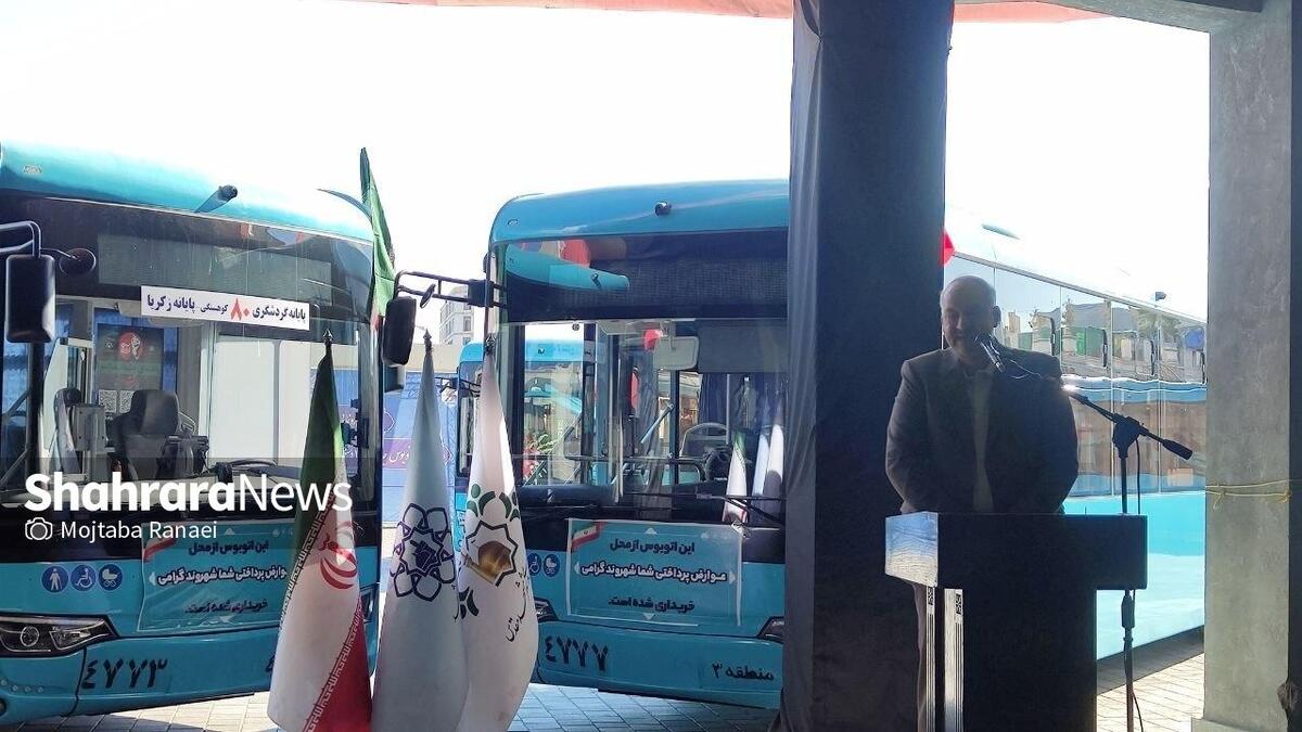 مشهد: ۲۵ اتوبوس جدید و بازسازیشده وارد ناوگان شد