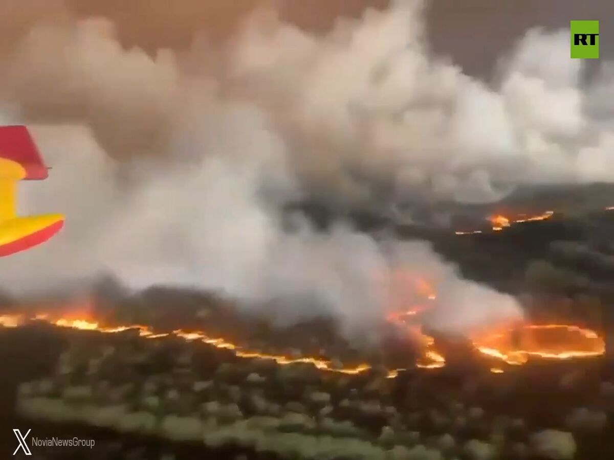 مهار آتش‌سوزی گسترده در نزدیکی بوردو فرانسه