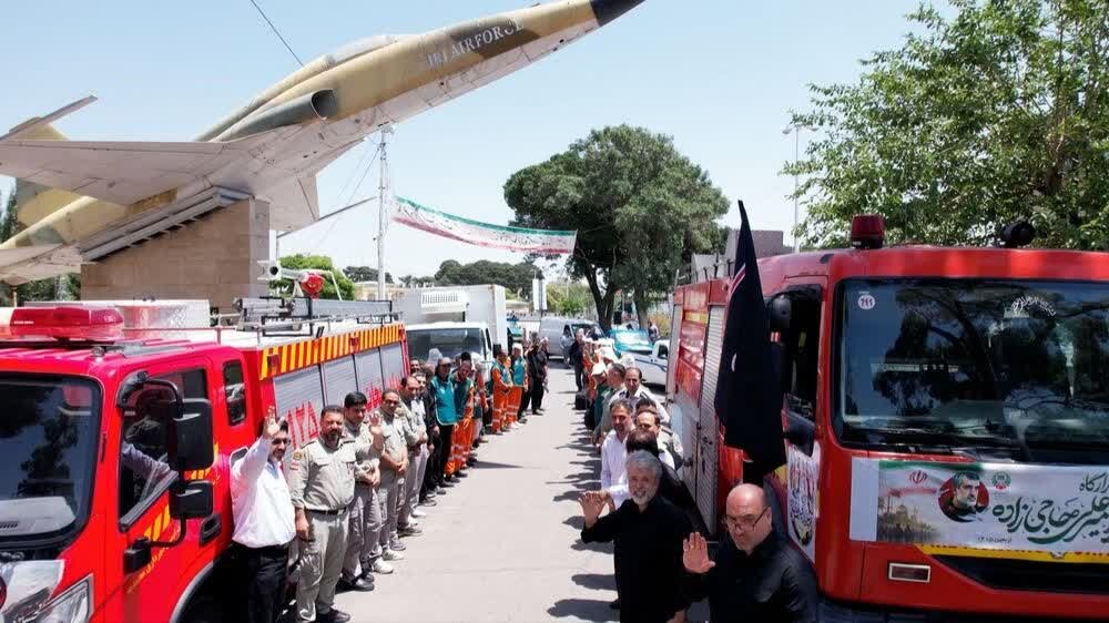 آتش‌نشانان قزوین در نجف به زائران اربعین خدمات می‌دهند