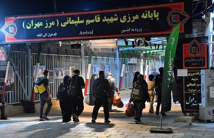 فراتر از ۲.۴ میلیون تردد در مرز مهران از ابتدای ماه صفر تاکنون