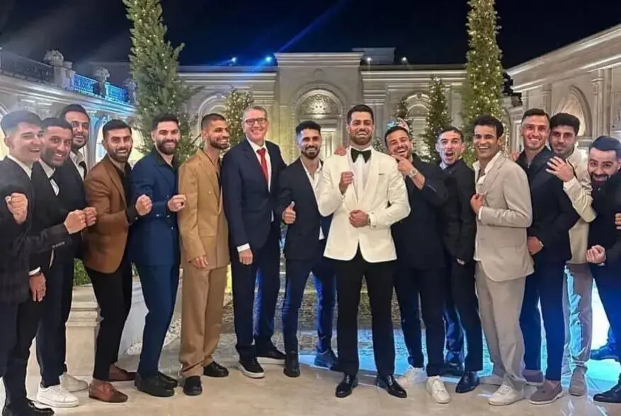 مرتضی پورعلیگنجی در مراسم عروسی