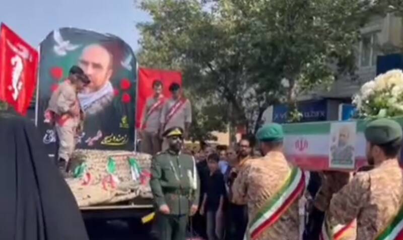 تشییع پیکر شهید علیاصغر نورانی در شهر آشخانه