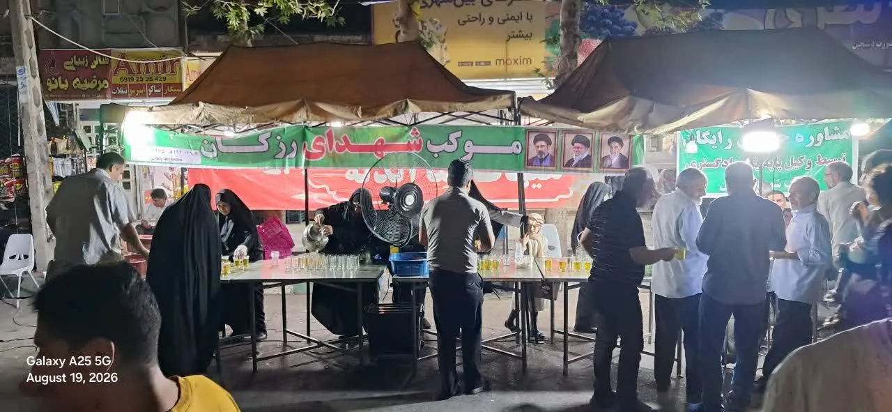 موکب شهدای رزکان در شهریار، 165 شب میزبان مردم