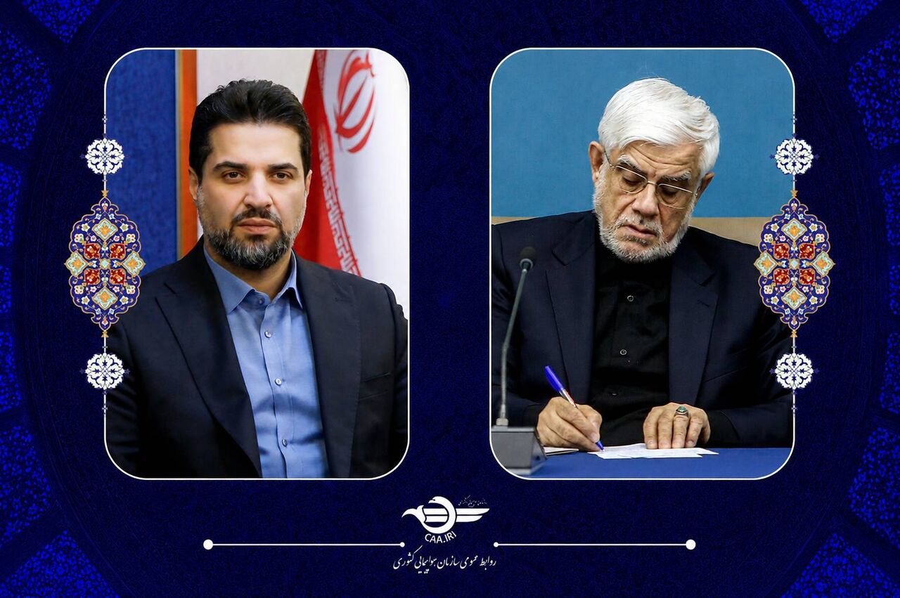 تقدیر معاون اول رئیسجمهور از رئیس سازمان هواپیمایی