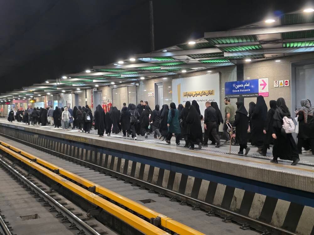 جابجایی بیش از 716 هزار مسافر با مترو در مراسم جاماندگان اربعین