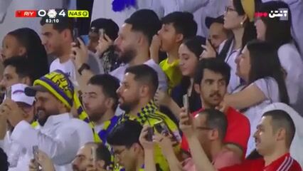 النصر 4 - الریاض 0: رونالدو گل زد