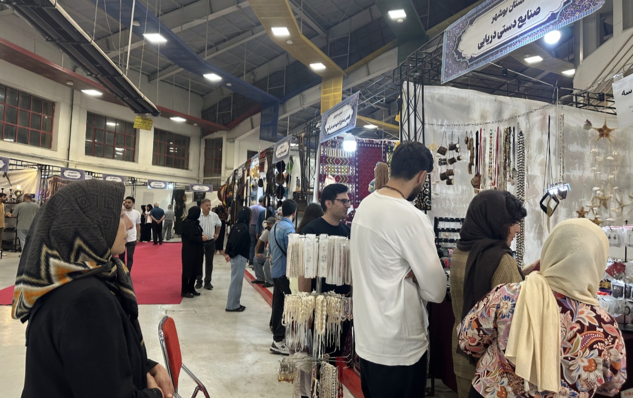 حضور هنر جنوب در شمال غرب؛ صنعتگران بوشهری در نمایشگاه اردبیل