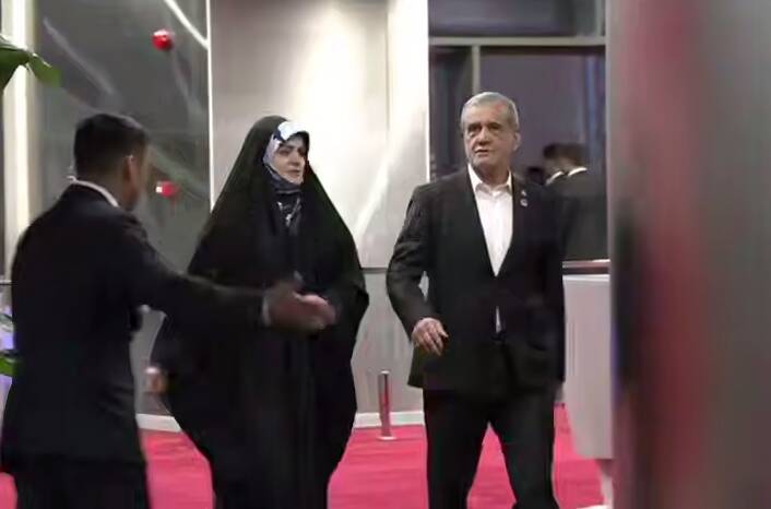 حضور مسعود پزشکیان در مراسم افتتاحیه بازیهای جهانی عشایر در بیشکک