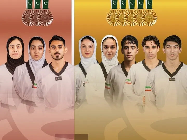 تکواندوکاران ایران در پاکستان: پنج طلا و سه برنز