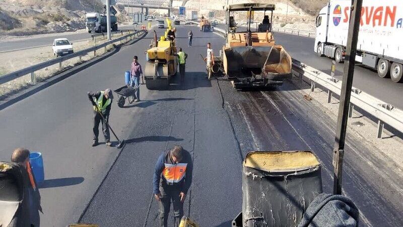 اتمام ترمیم آسفالت آزادراه تبریز-زنجان تا پایان مهر