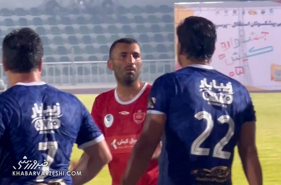 درگیری لفظی نیکبخت و مسلمان در دربی پیشکسوتان؛ «من میگویم حق نداری!»