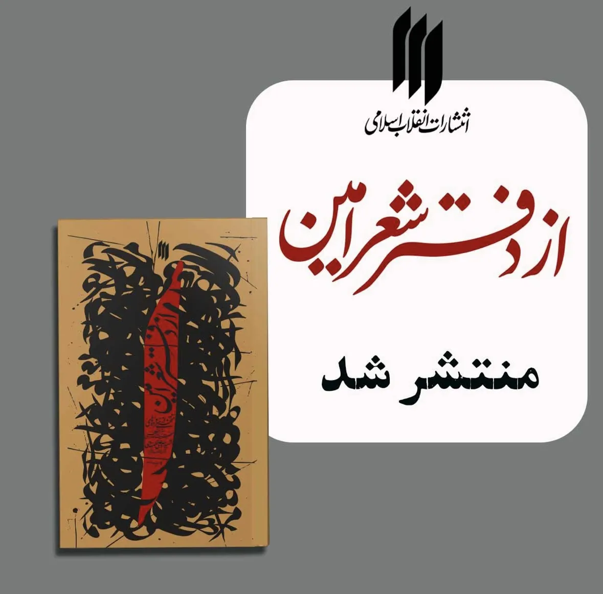 انتشار کتاب «از دفتر شعر امین» با اشعار رهبر شهید انقلاب