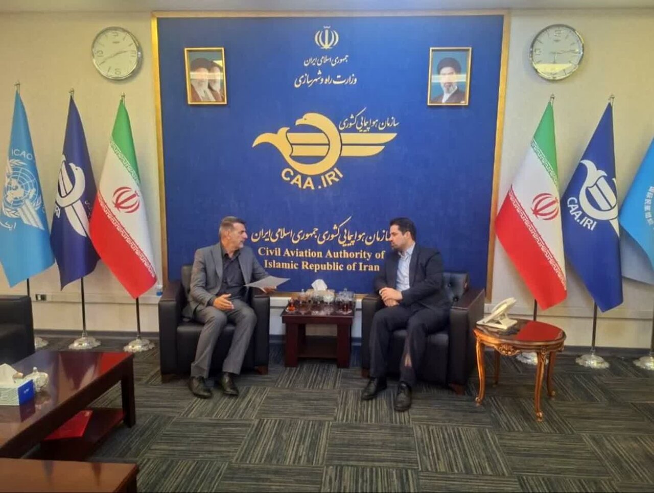 دیدار پولادی با رئیس سازمان هواپیمایی کشور/ پیگیری توسعه پروازهای نوشهر