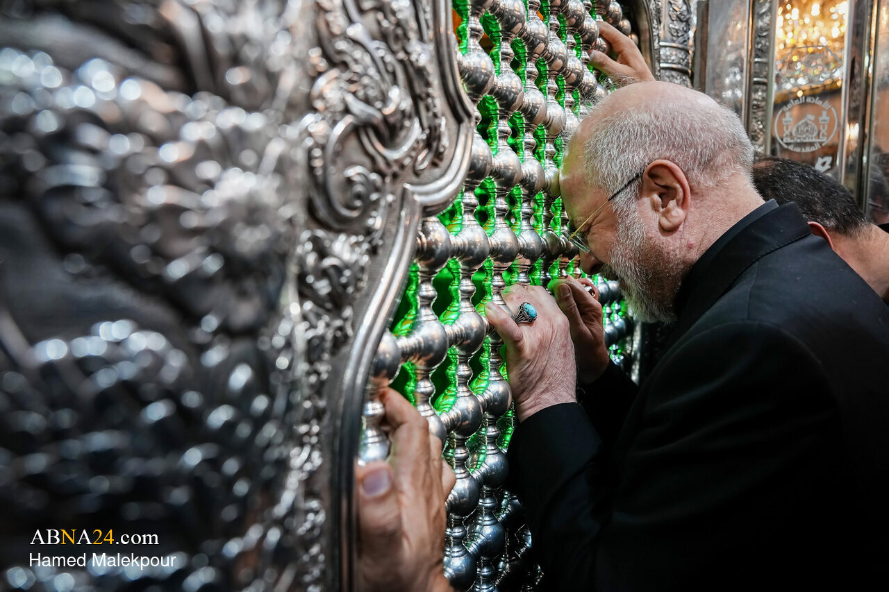 محمدباقر قالیباف در زیارت حرم امام حسین (ع) شرکت کرد