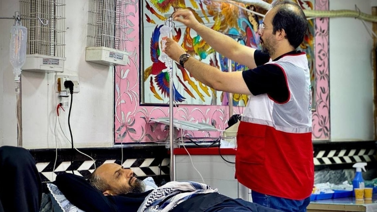 خدمات درمانی هلالاحمر به زائران اربعین؛ ۴ میلیون خدمت ارائه شد