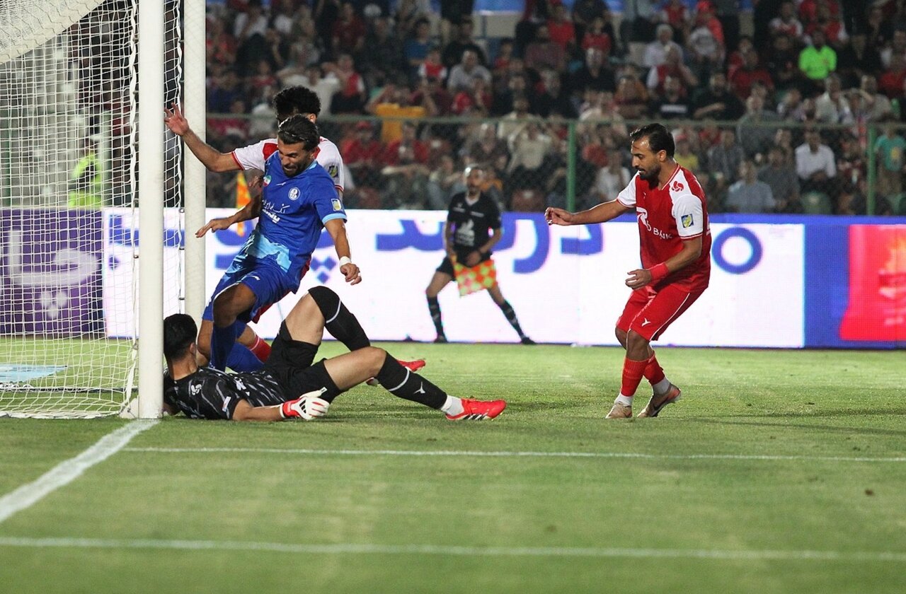 گل استقلال خوزستان به پرسپولیس، گل شد؟ تصویر جدید تایید کرد