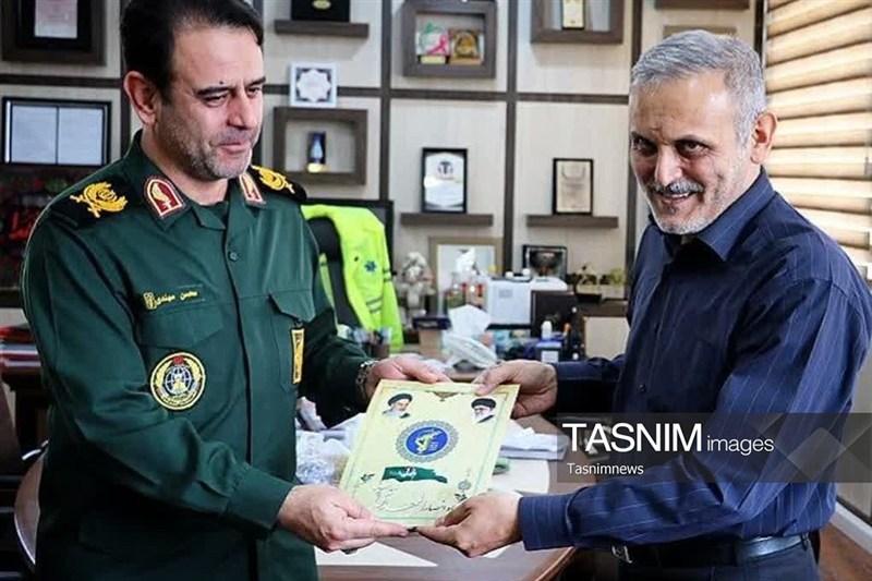 سردار سهندی با رئیس دانشگاه علوم پزشکی زنجان دیدار کرد