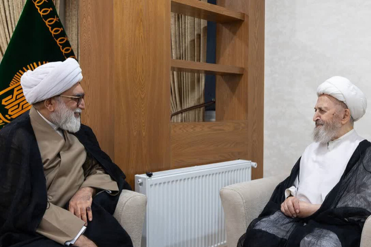 آیت الله مروی با آیت الله سبحانی در مشهد دیدار کردند