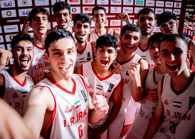 تیم ملی بسکتبال زیر 18 سال ایران مقابل هند در کاپ آسیا پیروز شد