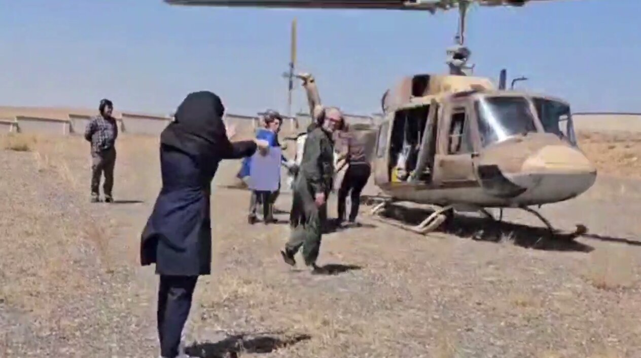 انتقال هوایی مصدومان حادثه واژگونی ون