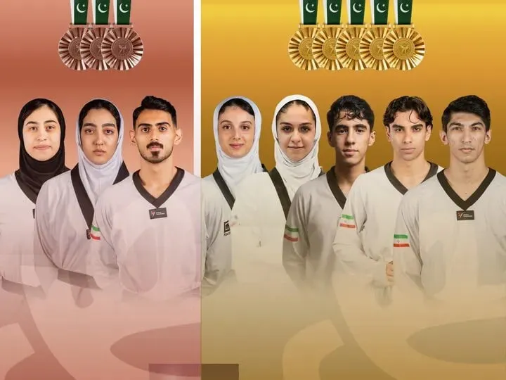 ایران پنج مدال طلا و سه مدال برنز در پاکستان کسب کرد