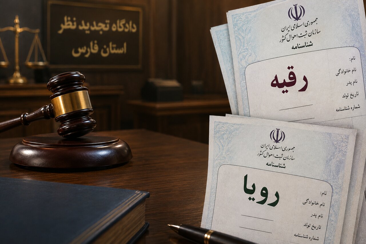 تعیین نام، بخشی از هویت فردی است؛ قضاوت ۳۳ دادگستان فارس