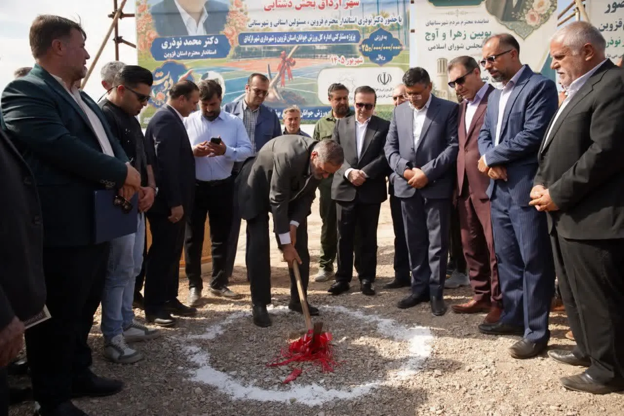 کلنگزنی مدرسه ۶ کلاسه و مجموعه ورزشی در شهر ارداق