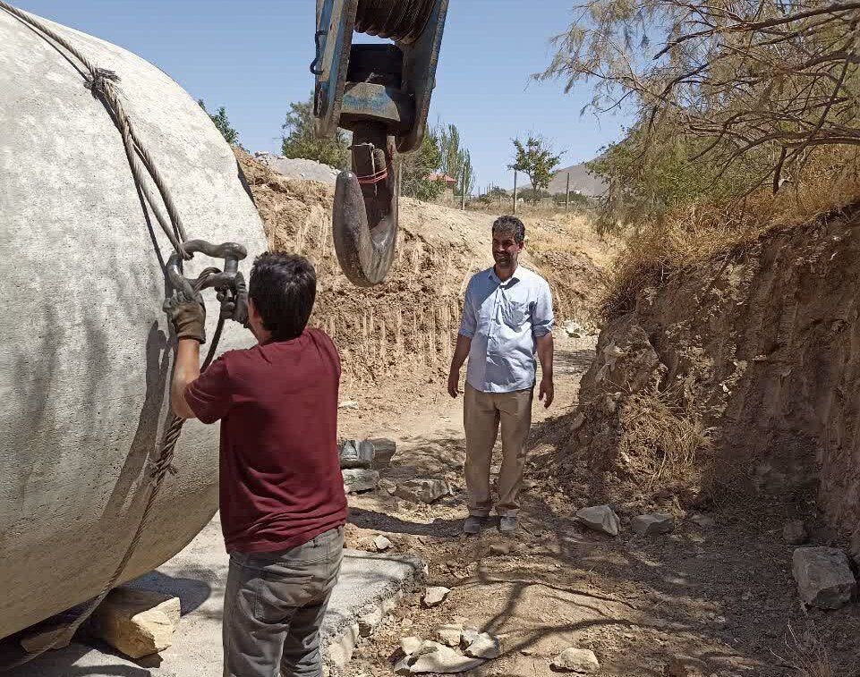 احداث بزرگترین پل مزارع همدان در روستای نشر؛ پروژهای بدون بودجه دولتی