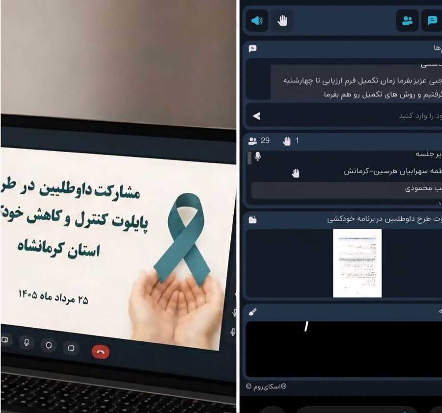 جلسه هماهنگی طرح پایلوت کاهش خودکشی در کرمانشاه برگزار شد