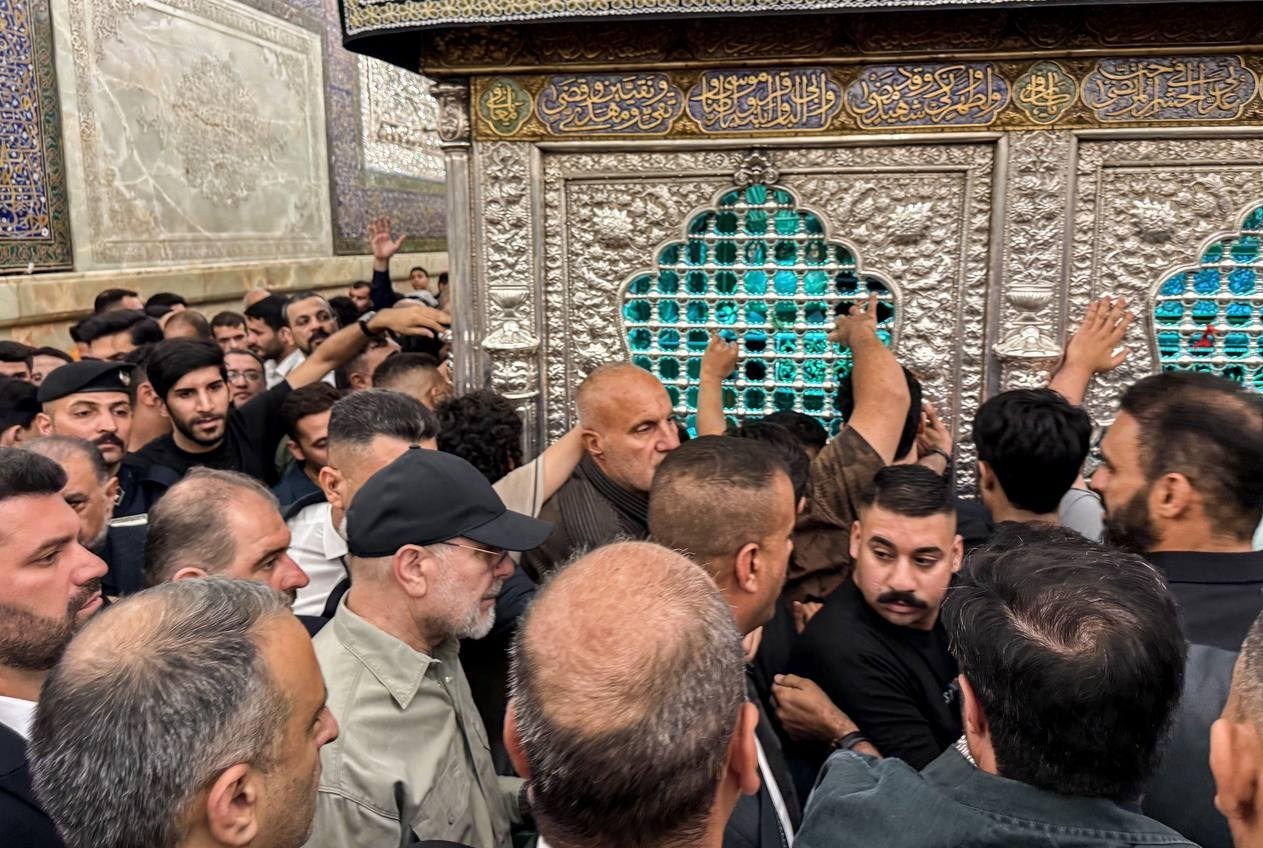 زیارت قالیباف در کاظمین