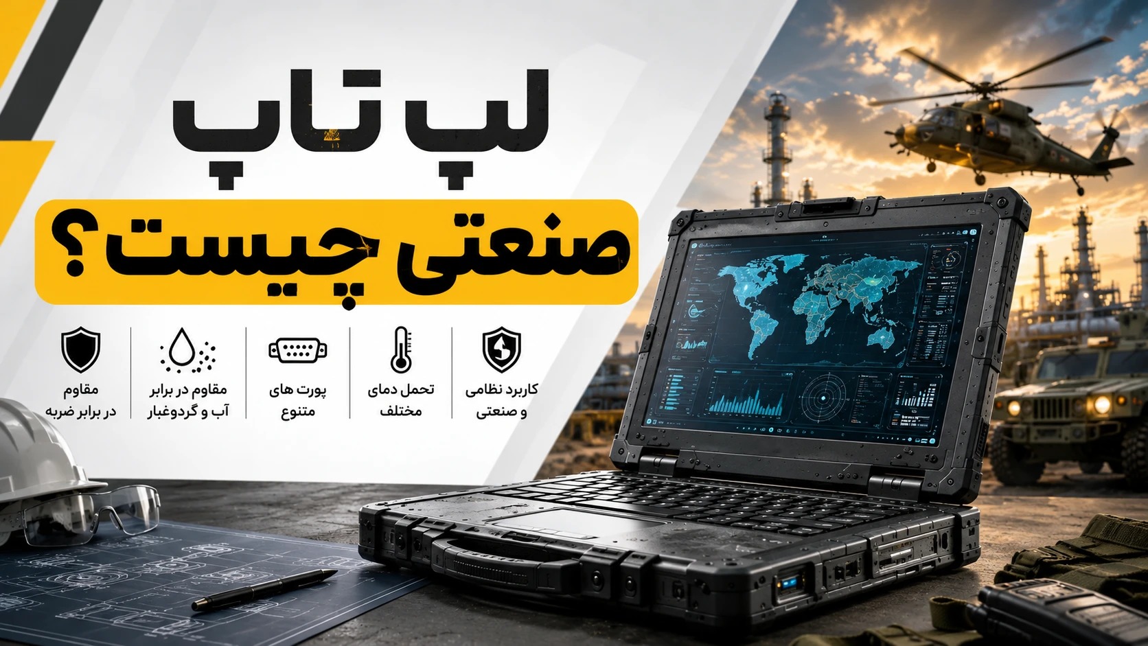 لپ‌تاپ‌های صنعتی؛ ابزاری برای محیط‌های سخت و عملیاتی
